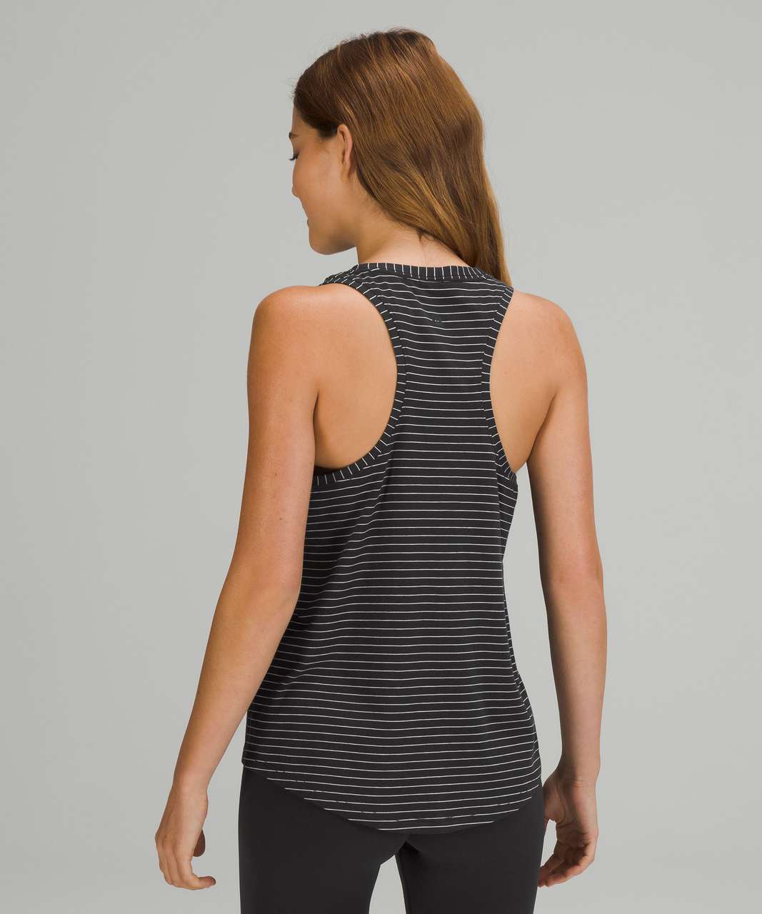 Lululemon Love Tank Top - Synchronise Stripe Black White - lulu fanatics