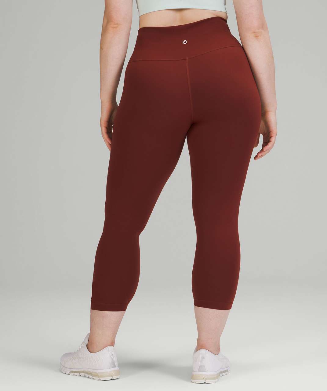 Lululemon Wunder Train High-Rise Crop 23 - Date Brown - lulu fanatics