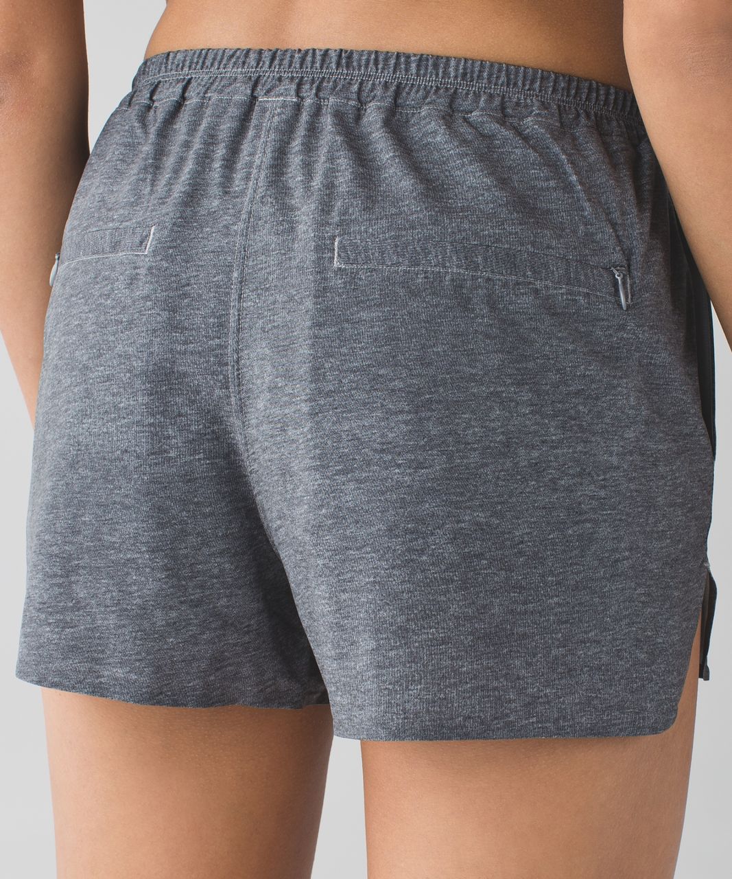 Lululemon Heathered Texture Printed Greyt Deep Coal &go Endeavor Shorts  Pleat 4