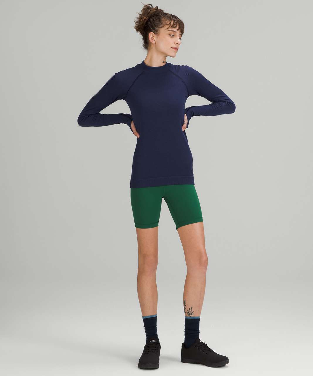 Lululemon Keep the Heat Thermal Long Sleeve Shirt - Night Sea