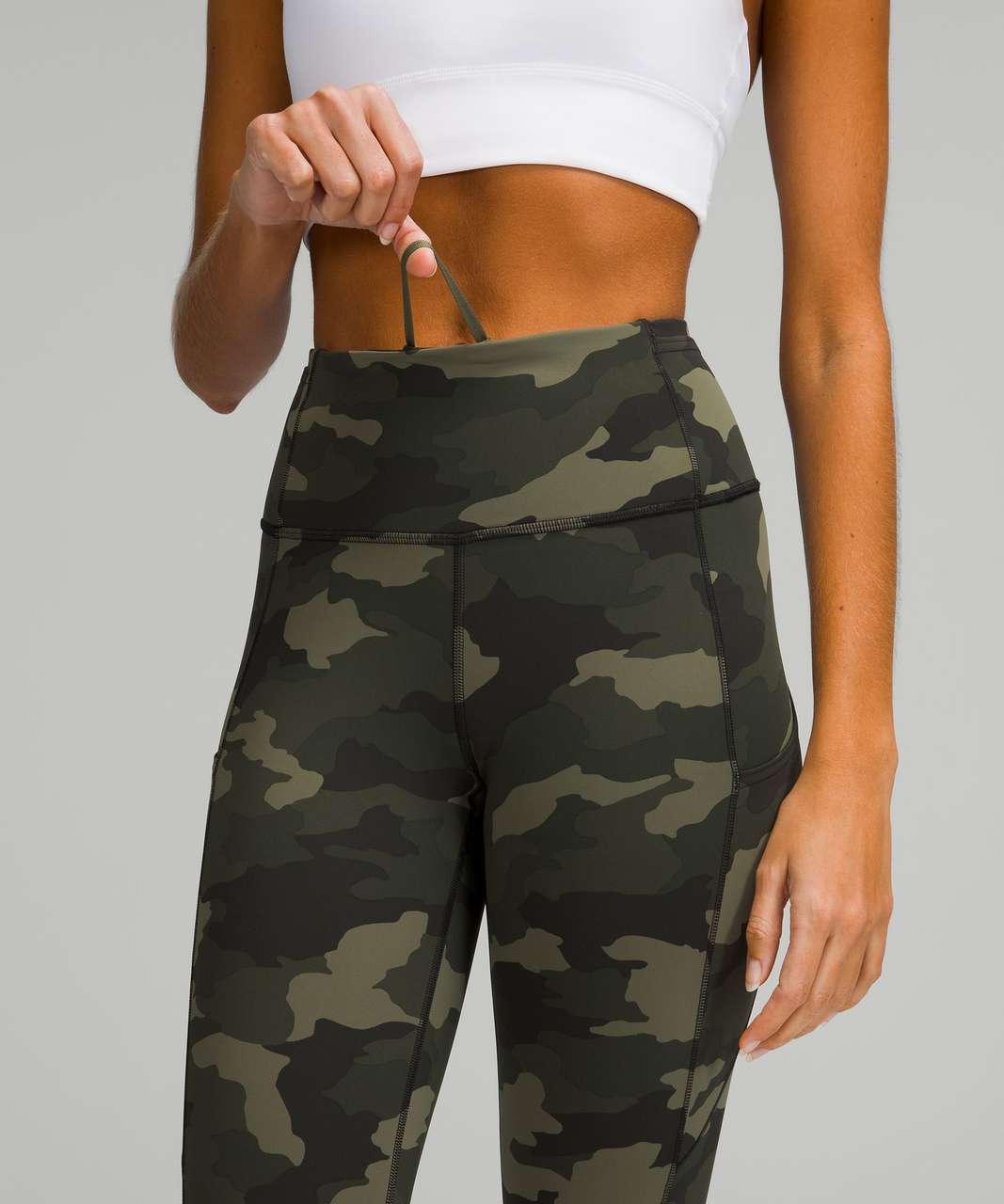 Lululemon Fast and Free High Rise Crop 23 - Heritage 365 Camo