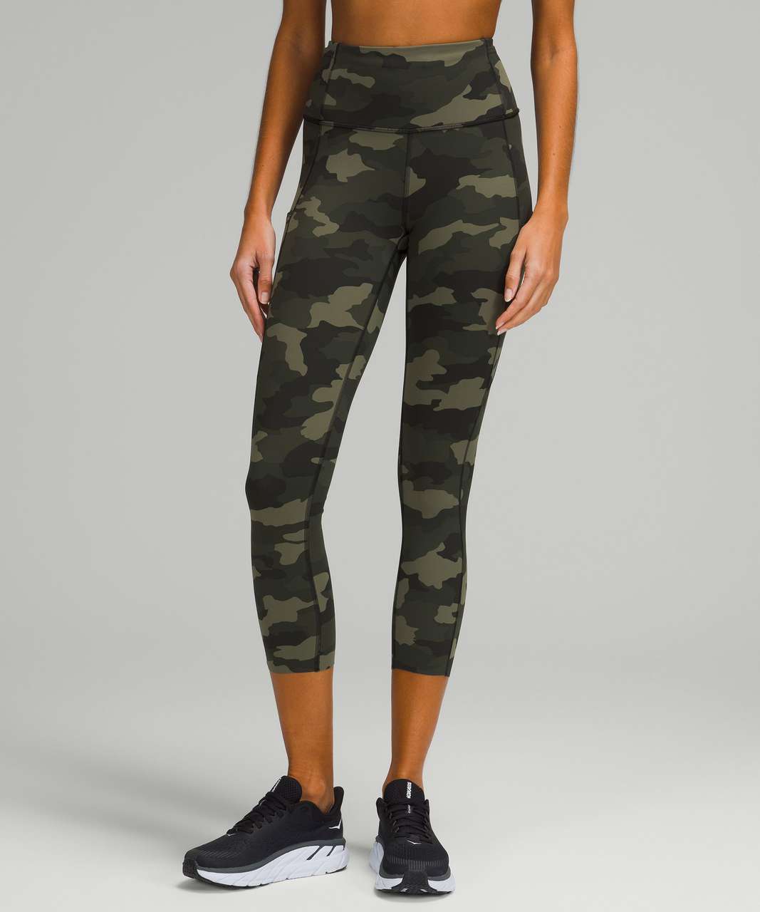 Lululemon Women's Fast Free High Rise Cropped 23/25 Tight Legging Pants -  Camo