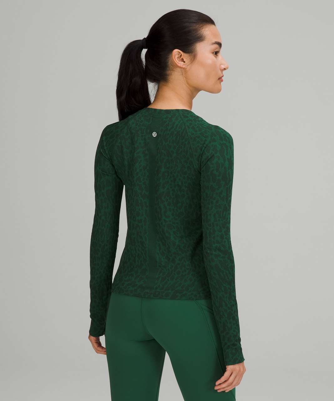 Lululemon Swiftly Tech Long Sleeve Shirt 2.0 *Race Length - Particolour Everglade Green / Black