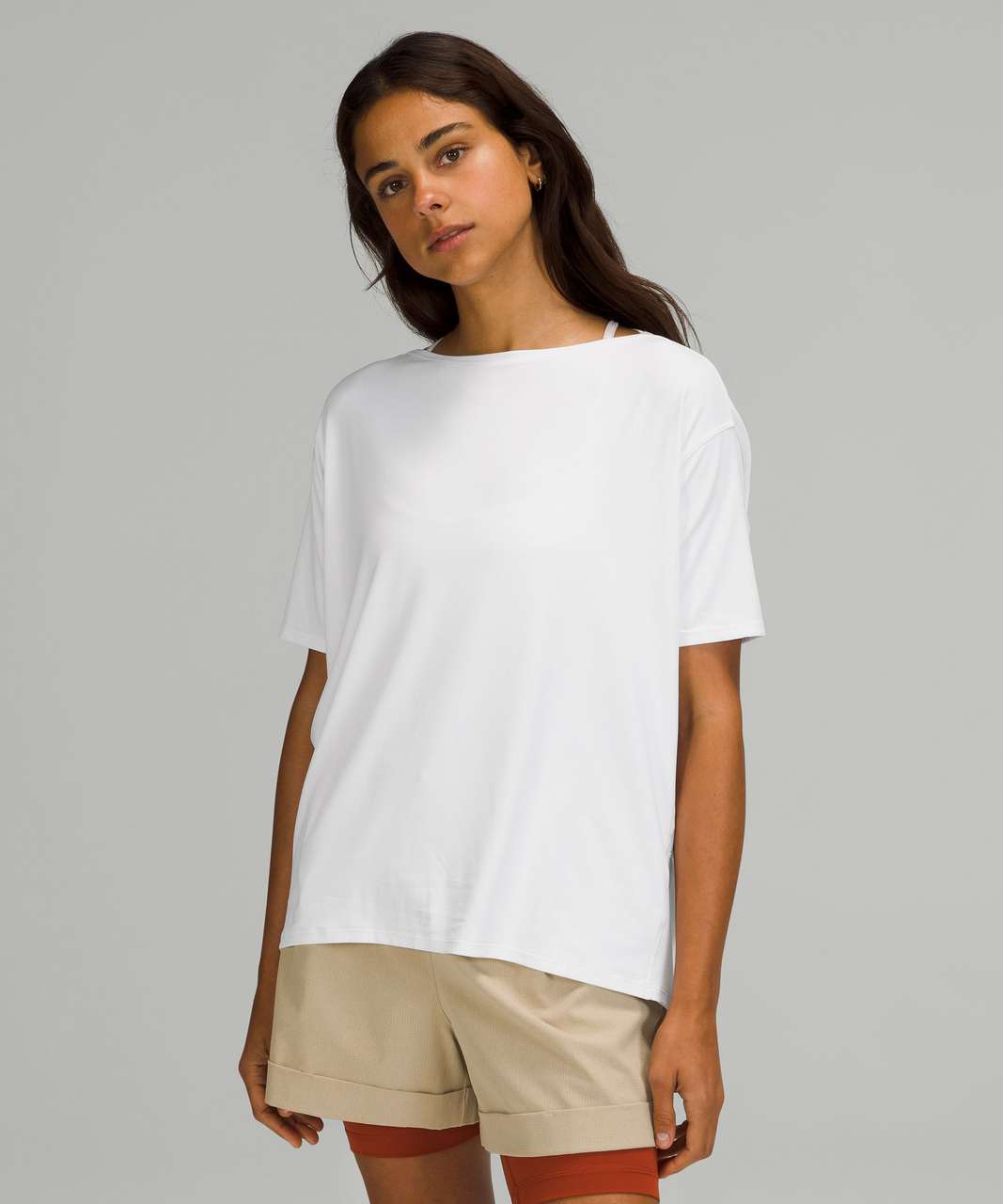 Lululemon Back in Action Short Sleeve Shirt *Nulu - White