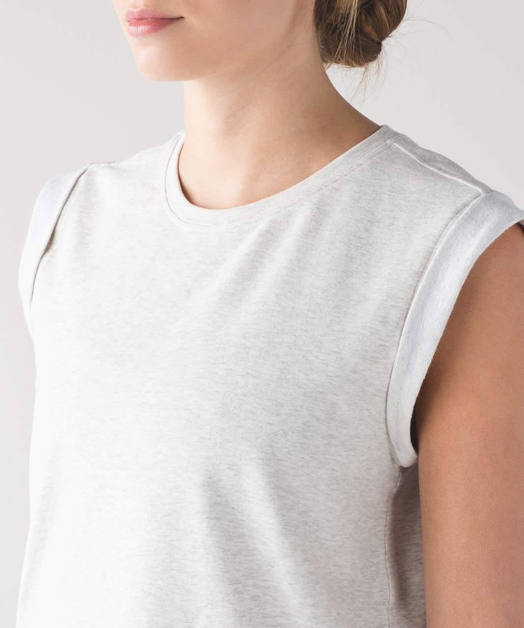 Lululemon All Time Tank - Heathered White / White