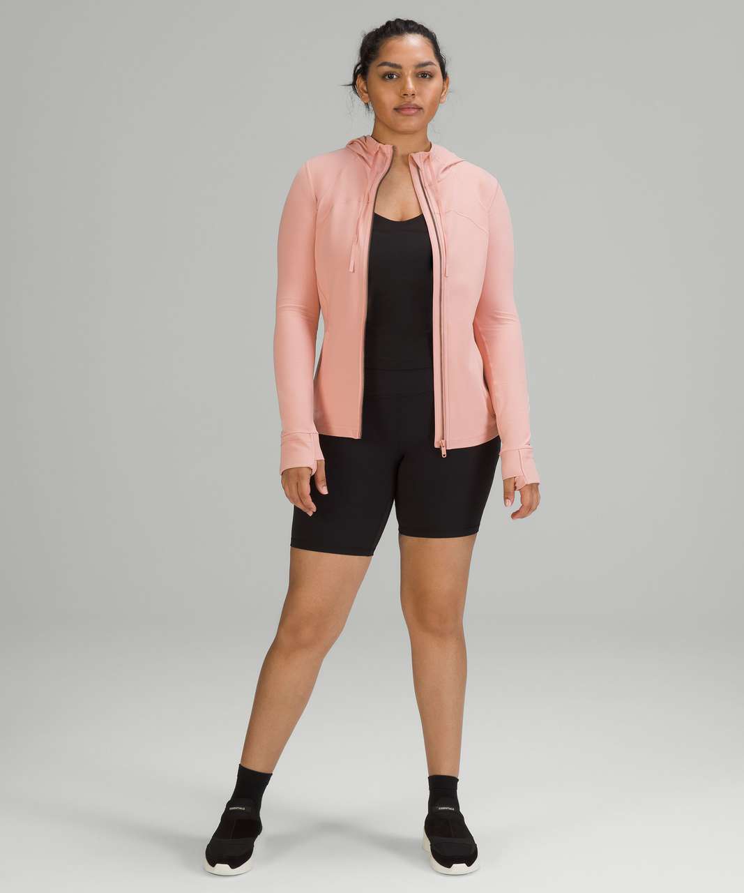 First Fit Pic! Hooded Define Jacket in Pink Puff (2) and French Press  Wunder Trains 6” (2) : r/lululemon