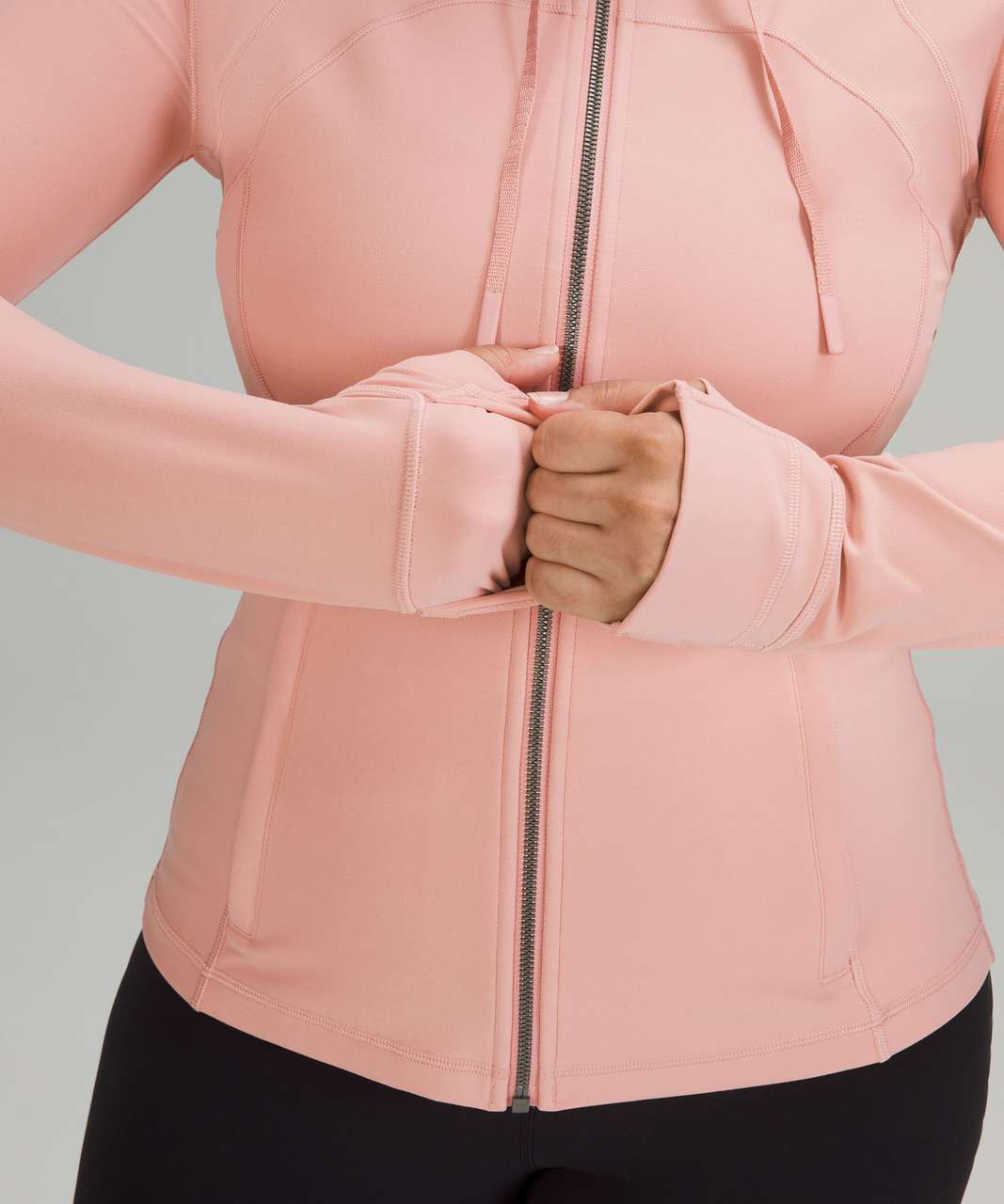 nulu hooded define jacket in pink taupe (8) & 28” aligns in spray ombré  jubilee multi (6) 💞 : r/lululemon