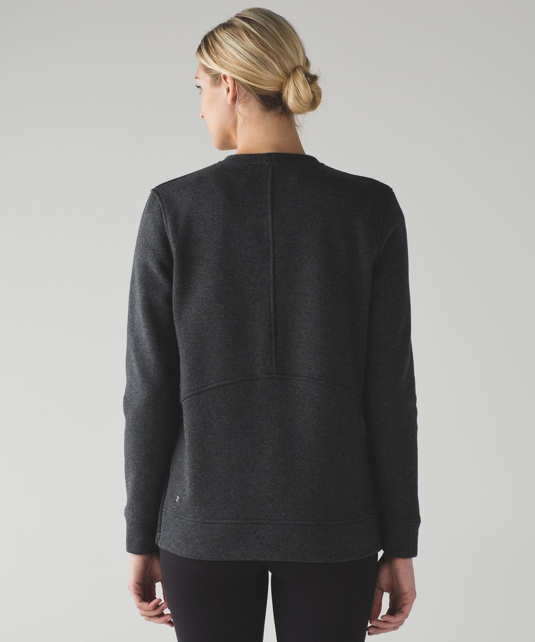 Lululemon Yes Fleece Pullover - Heathered Black / Black