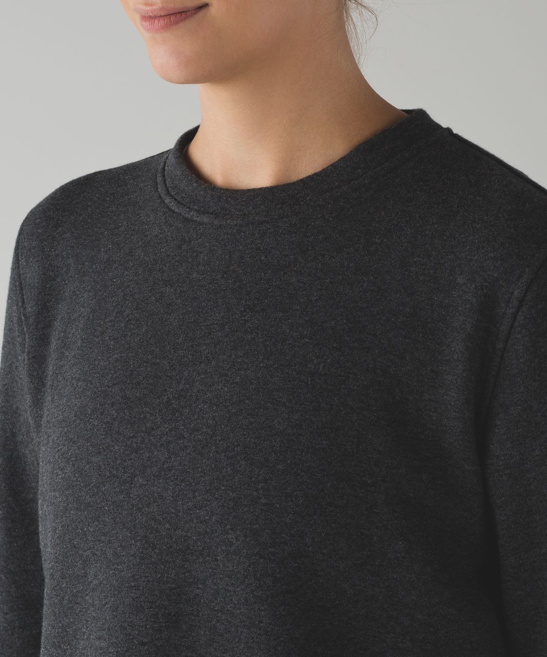 Lululemon Yes Fleece Pullover - Heathered Black / Black