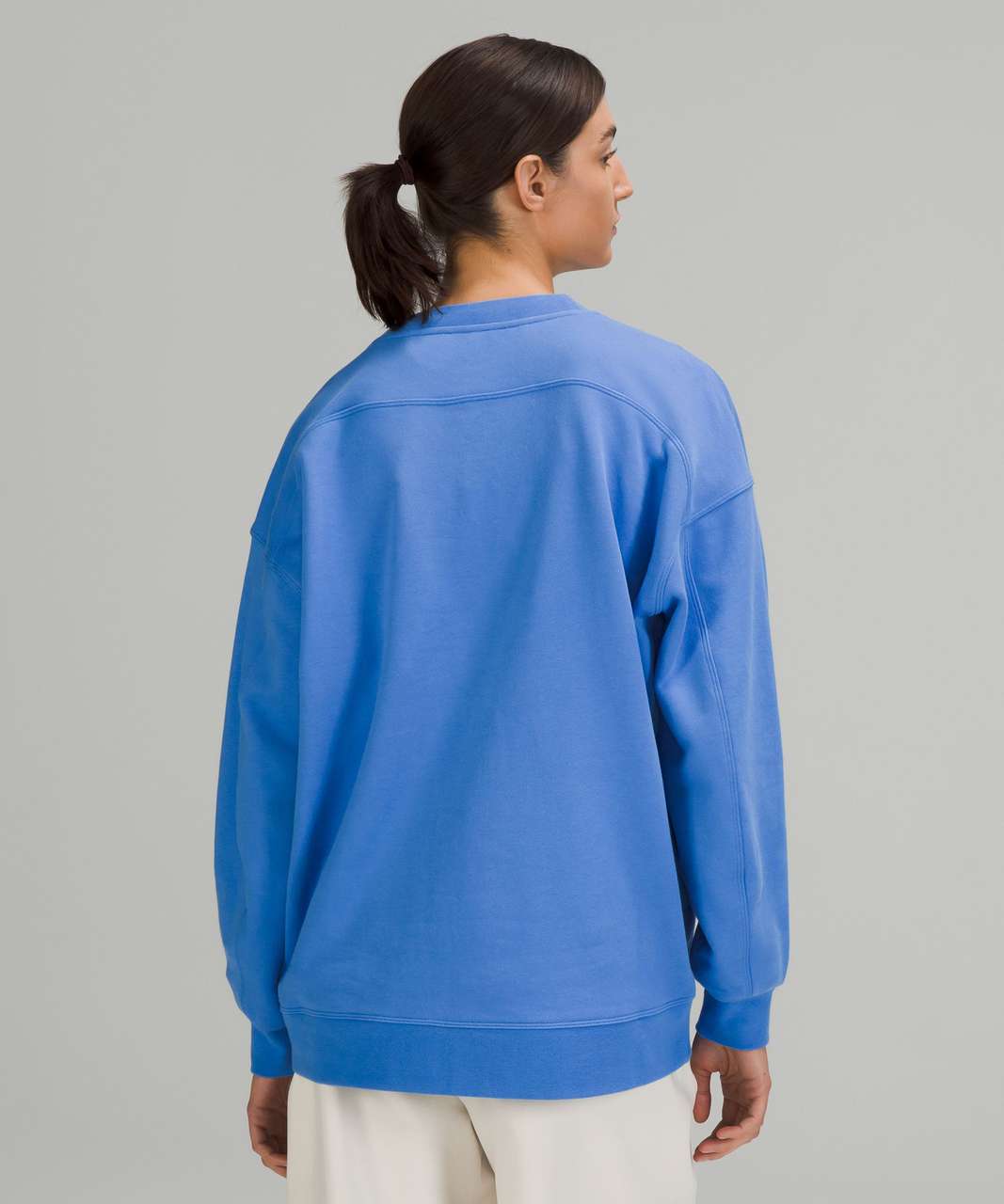 Lululemon Perfectly Oversized Crew In Pastel Blue