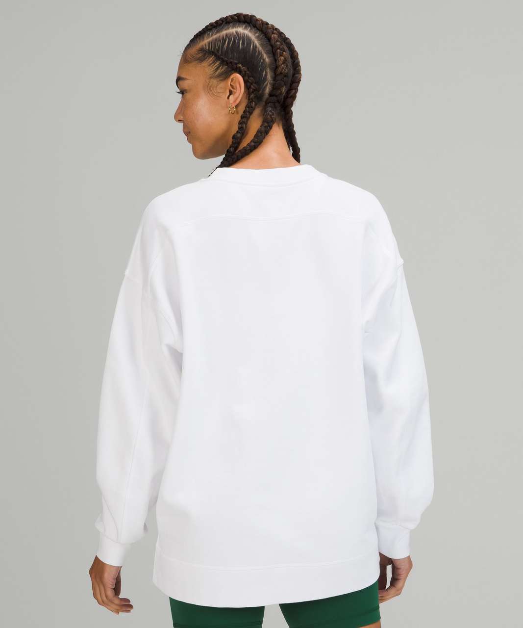 Lululemon Perfectly Oversized Crew *Graphic - White