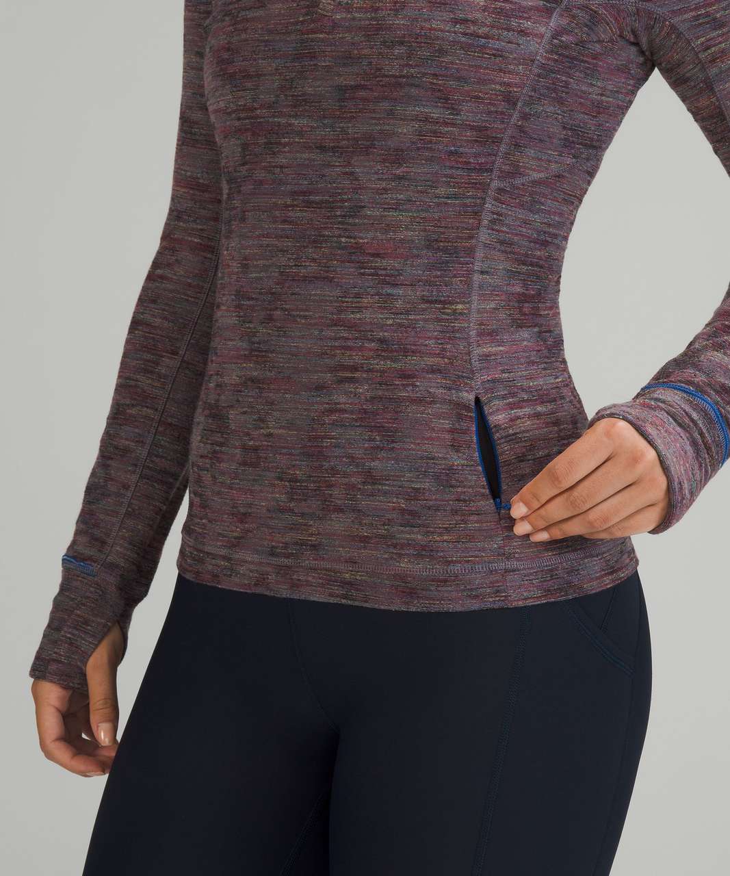 Lululemon Its Rulu Run Half-Zip - Data Rush Jacquard Anchor ...