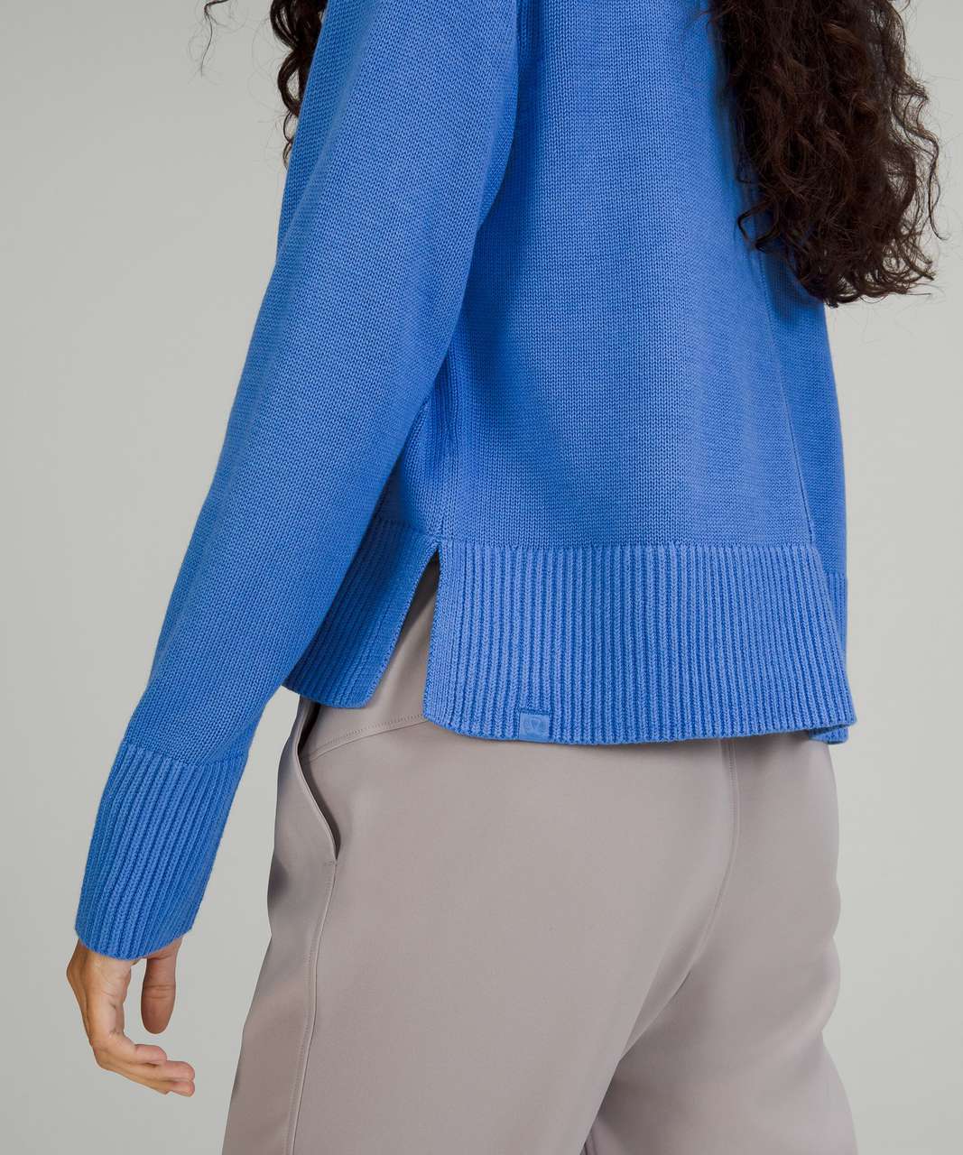 Lululemon Cashlu Boxy Crewneck Sweater - Blue Nile - lulu fanatics