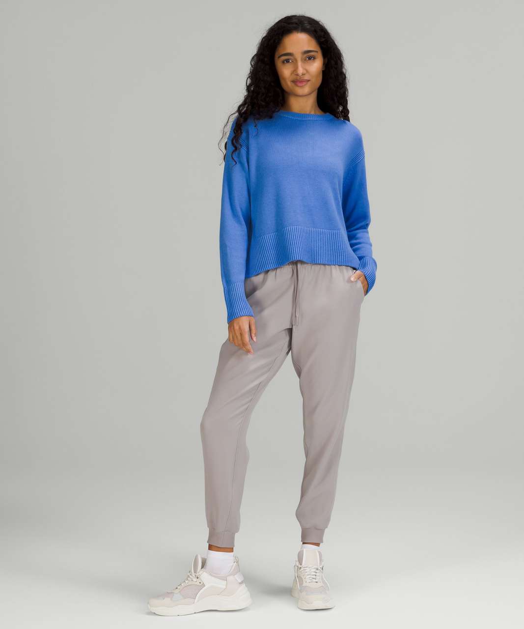 Lululemon Cashlu Boxy Crewneck Sweater - Blue Nile