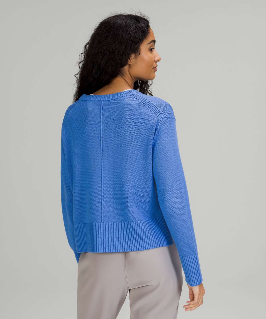 Lululemon Cashlu Boxy Crewneck Sweater - Blue Nile