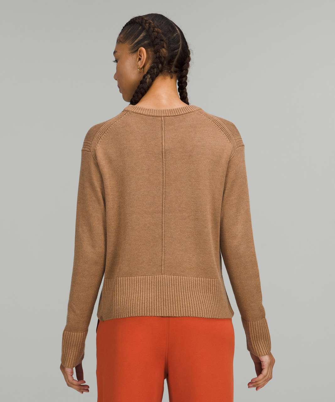 Lululemon Cashlu Boxy Crewneck Sweater - HEATHERED BOLD BEIGE