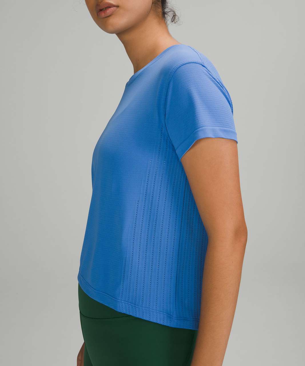 Lululemon Train to Be Short Sleeve Shirt - Blue Nile / Blue Nile