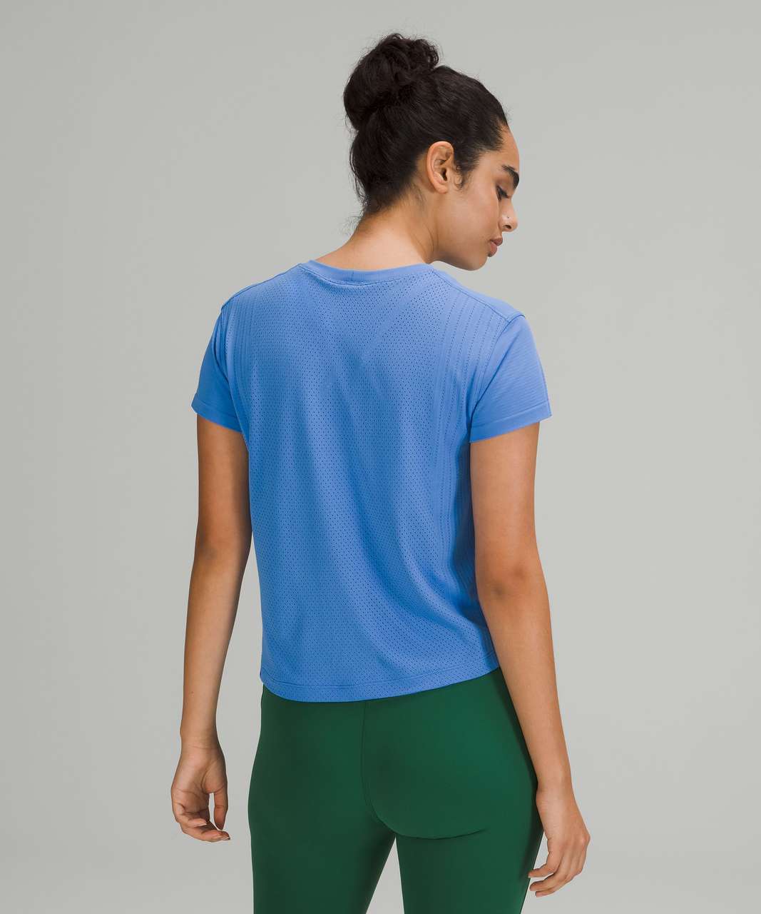 Lululemon Train to Be Short Sleeve Shirt - Blue Nile / Blue Nile