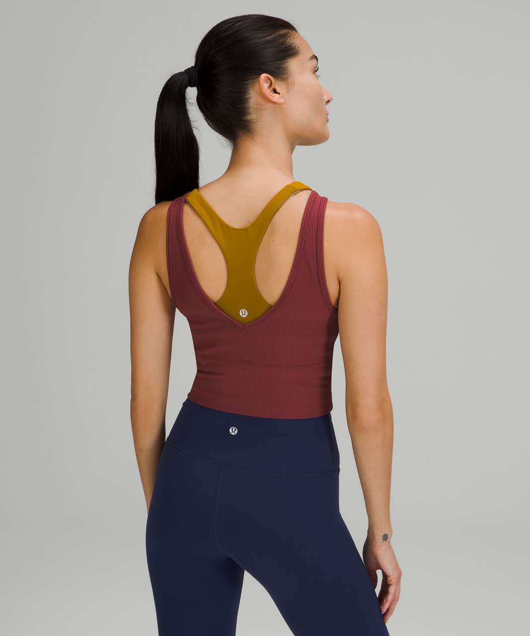 Lululemon Power Pivot Tank Top *Rib - Mulled Wine