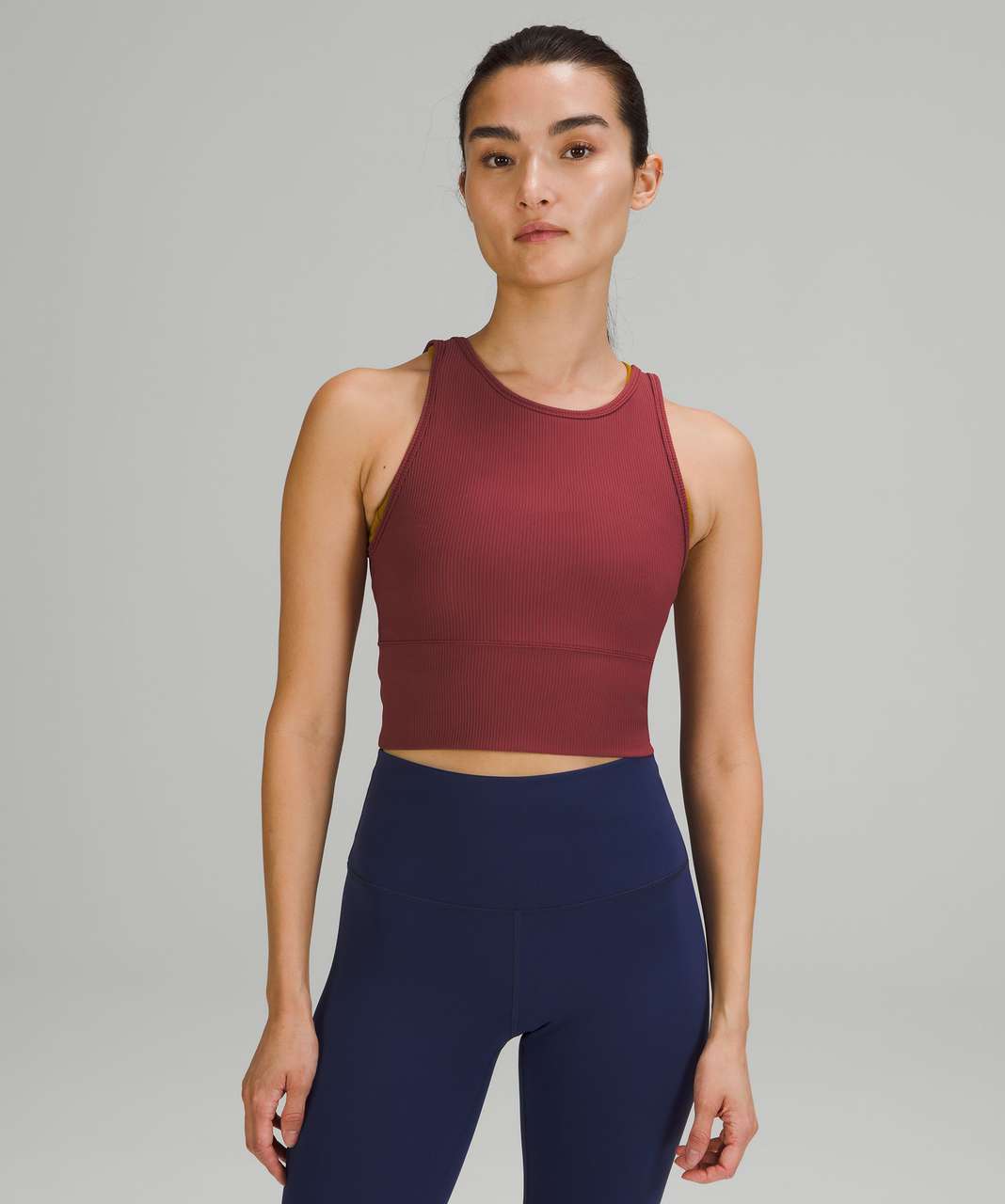 Lululemon Power Pivot Tank Top *Rib - Mulled Wine