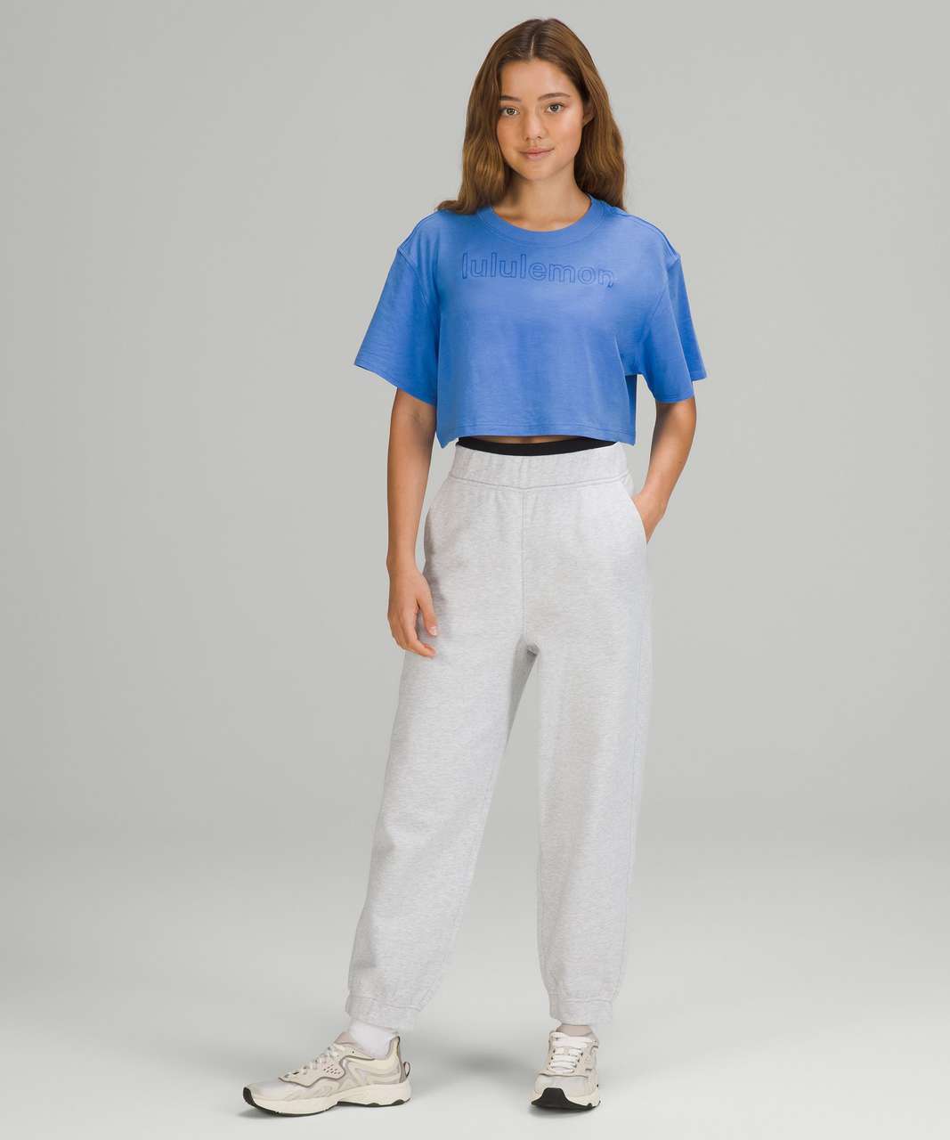 Lululemon Perfectly Oversized Crew *Graphic - Blue Nile - lulu fanatics