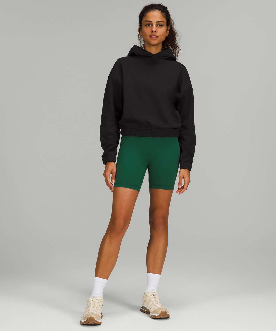 Lululemon Relaxed Cropped Hoodie - Black