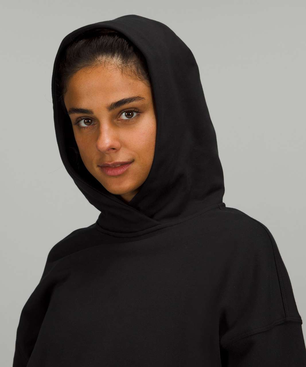 Lululemon Relaxed Cropped Hoodie - Black