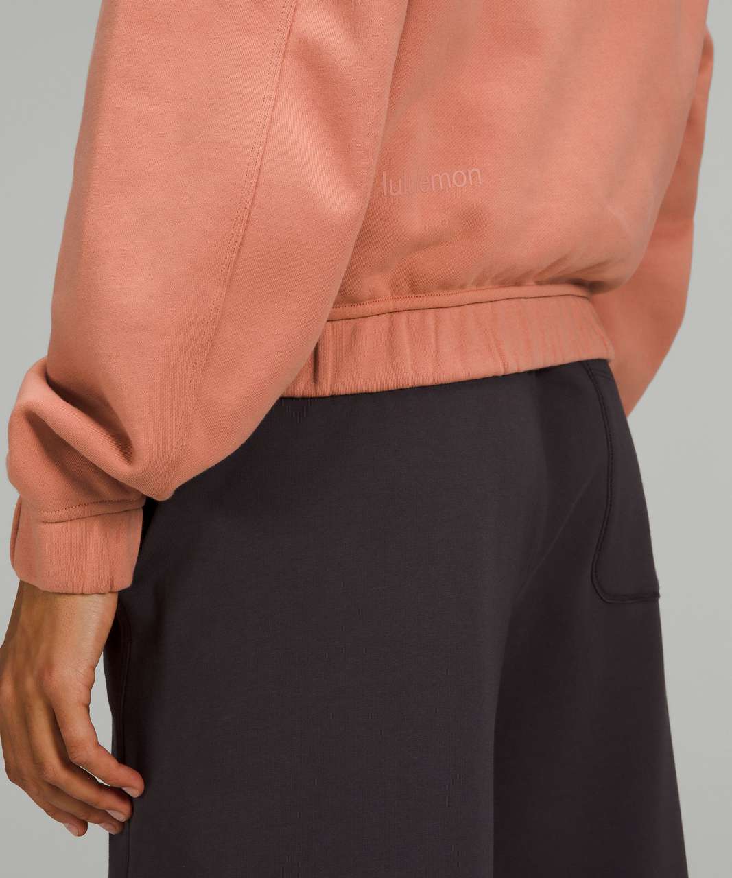 Lululemon Relaxed Cropped Hoodie - Pink Savannah