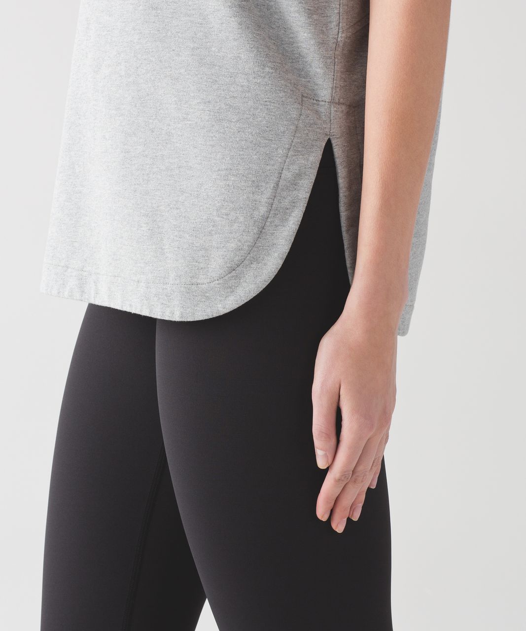 Lululemon All Time Tee - Heathered Medium Grey / Heathered Medium Grey