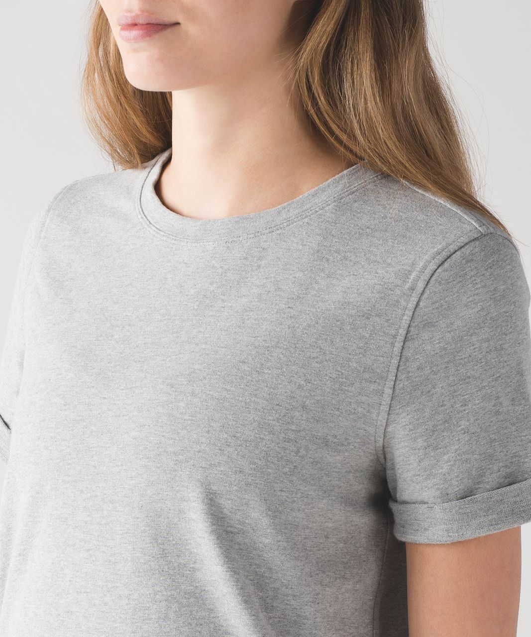 Lululemon All Time Tee - Heathered Medium Grey / Heathered Medium Grey