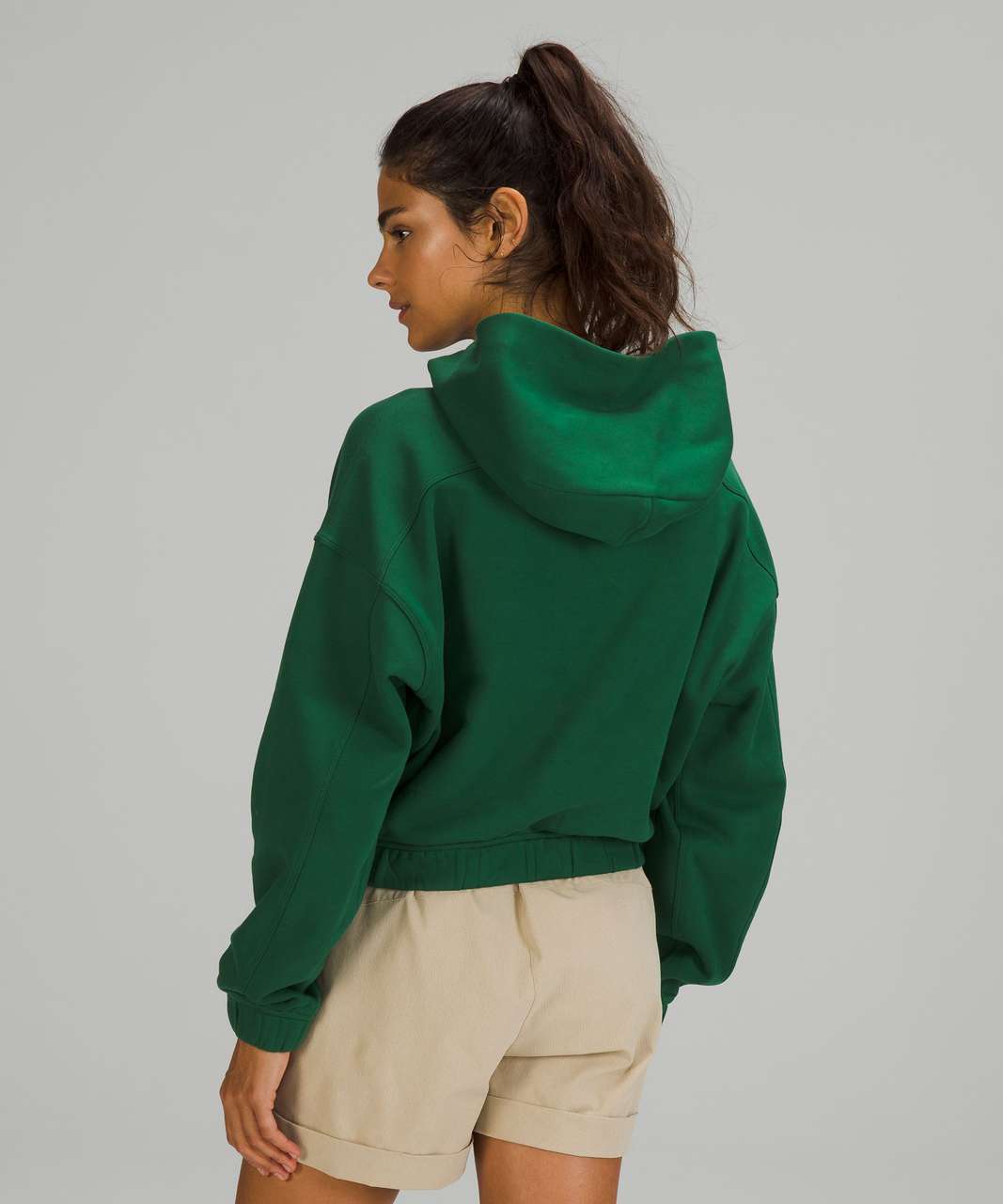 Lululemon Relaxed Cropped Hoodie - Everglade Green