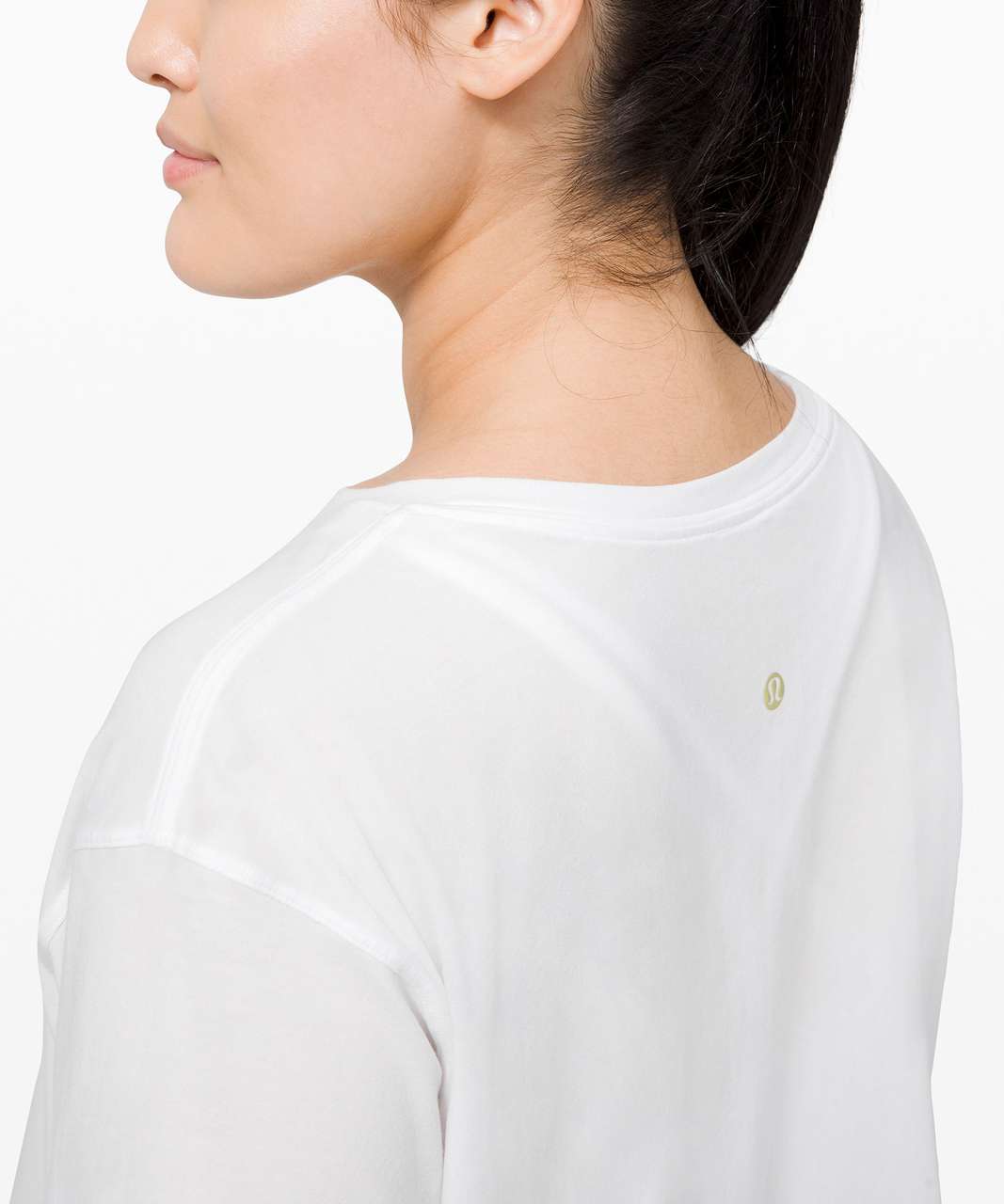 Lululemon Cortes Crop T-Shirt *Logo - White