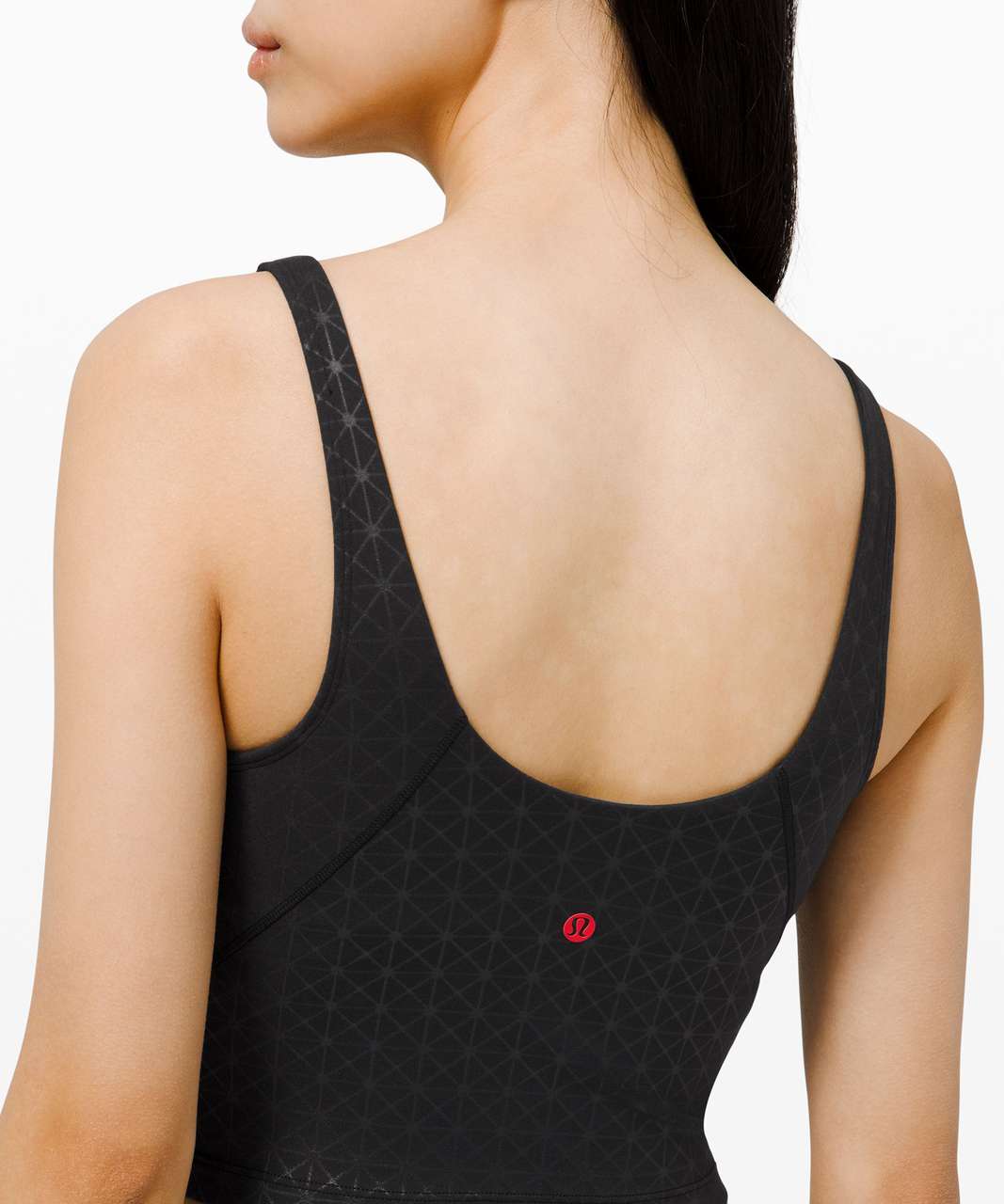 Lululemon Align Cropped Tank Top - Nova Grid Emboss Black