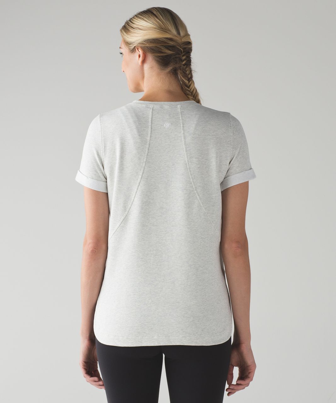 Lululemon All Time Tee - Heathered White / White