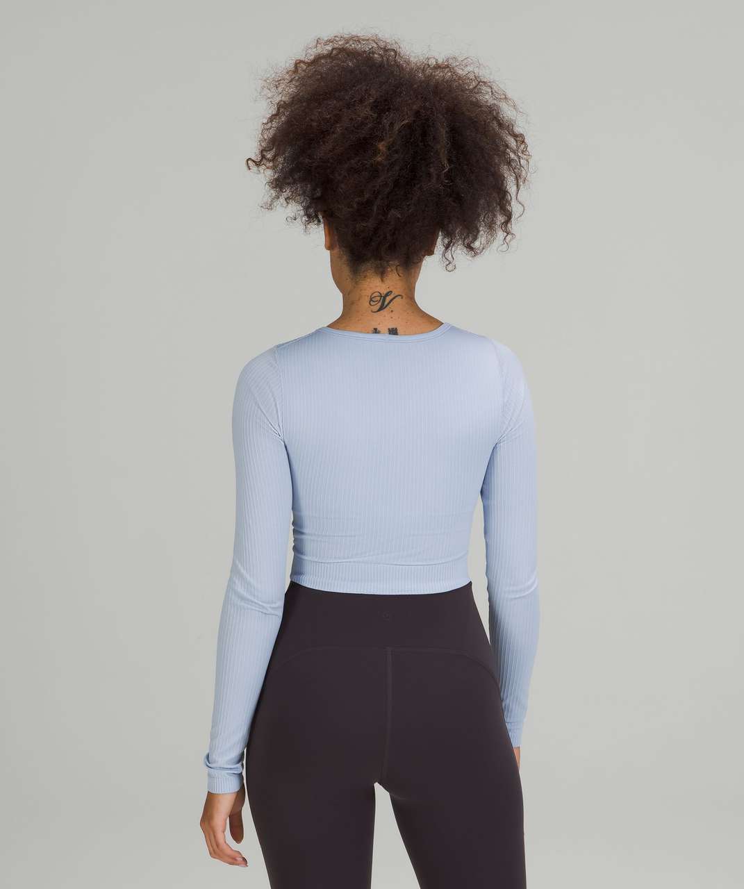 Lululemon Ebb to Street Long Sleeve Shirt - Blue Linen