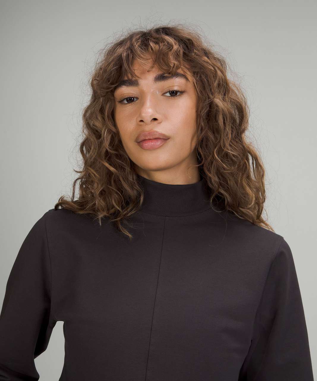 Lululemon LA Reversible Mock Neck - Black Granite