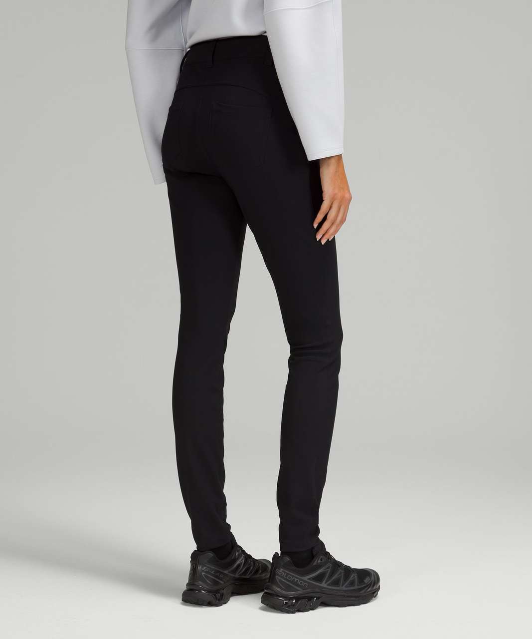 Lululemon City Sleek 5 Pocket 7/8 Pant - Black / Black - lulu fanatics