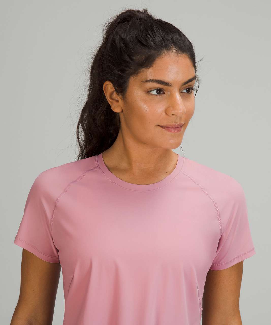 Lululemon UV Protection Running Short Sleeve - Pink Taupe