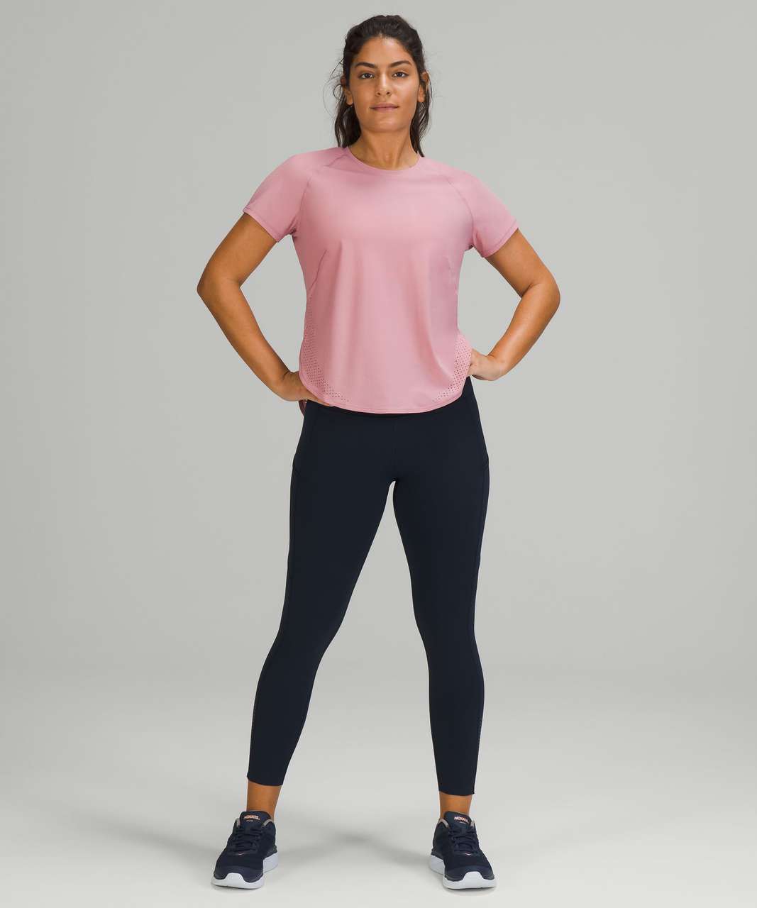 Lululemon Breeze By Short Sleeve *Fusion - Pink Taupe / Pink Taupe