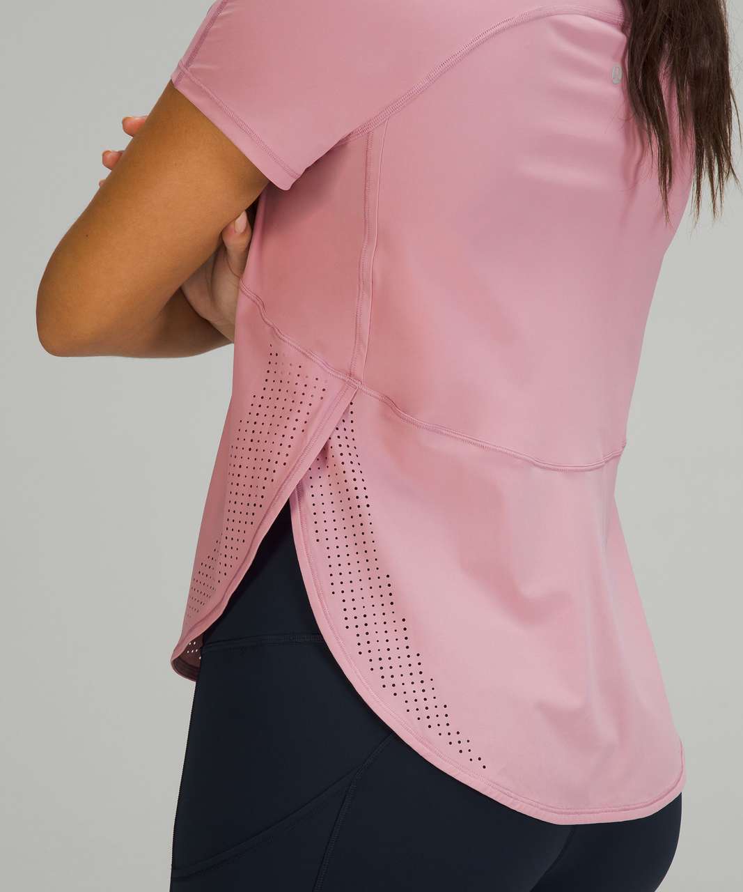 Lululemon UV Protection Running Short Sleeve - Pink Taupe