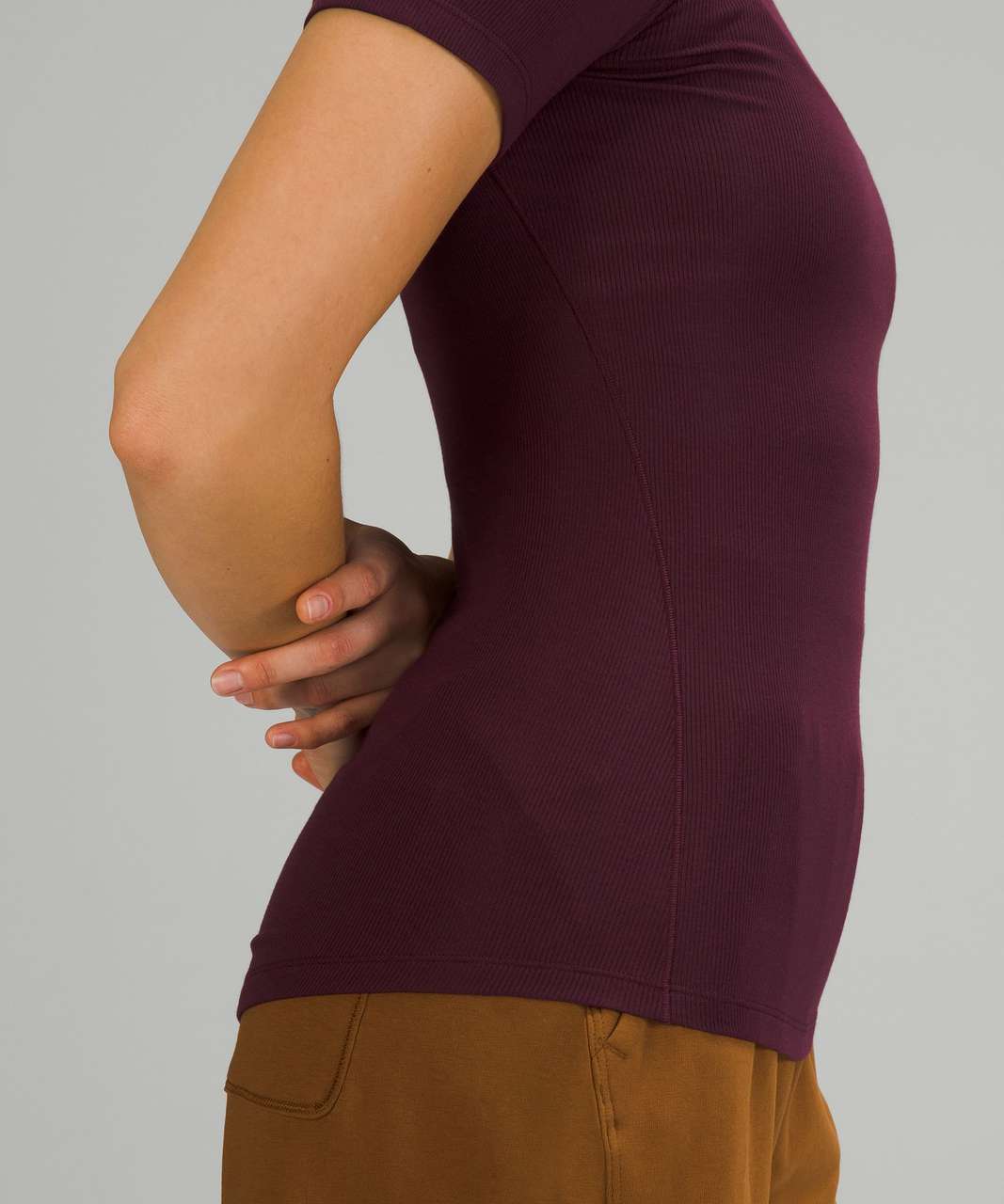 Lululemon Ribbed Modal-Cotton Dress - Cassis - lulu fanatics