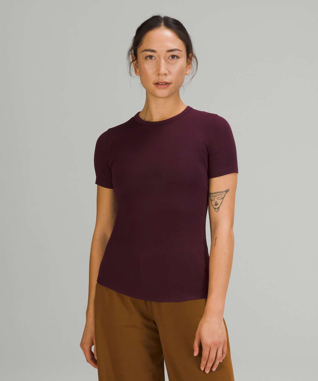 Lululemon Ribbed Modal-Cotton Dress - Cassis - lulu fanatics