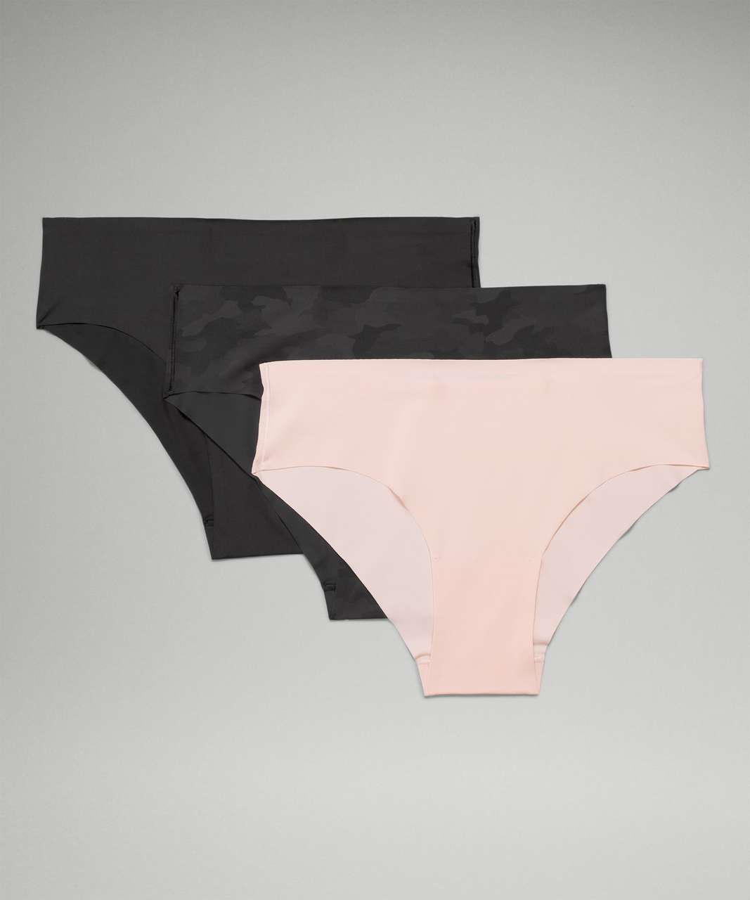 Lululemon InvisiWear Mid Rise Thong Underwear 3 Pack - Aztec Brick /  Bleached Apricot / Scatter Petal Pink Rosebud Pink Mist Brier Rose - lulu  fanatics