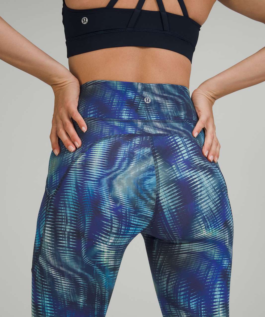 Lululemon Invigorate High-Rise Tight 25 *Foil - Shapeshifter Flux Blue  Multi - lulu fanatics