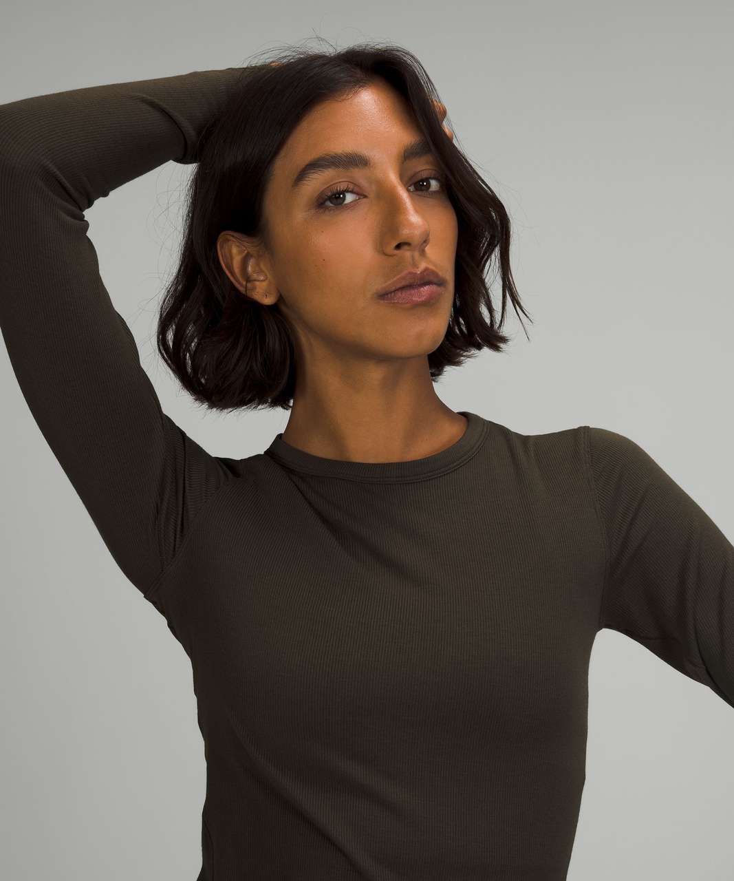 Lululemon Hold Tight Long Sleeve Shirt - Dark Olive