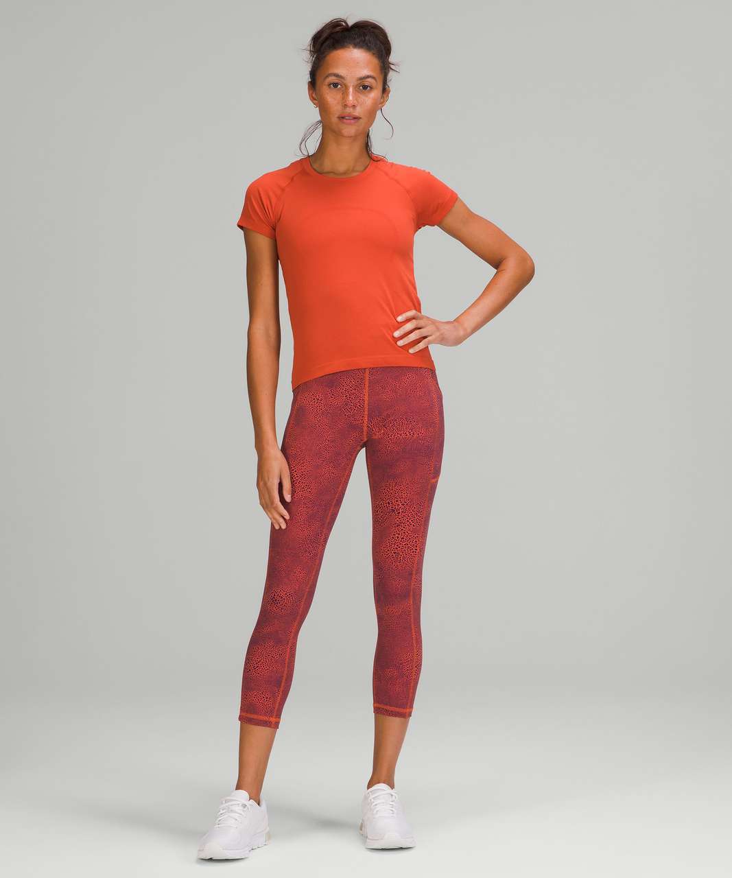 Lululemon Swiftly Tech Short Sleeve Shirt 2.0 *Race Length - Canyon Orange / Canyon Orange