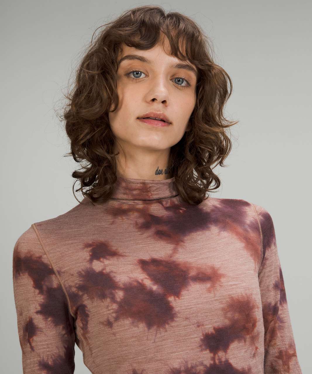 Lululemon lab Wool-Blend Tie Dye Dress - Mimic Tie Dye Dusty Bronze Ancient Copper Pelt