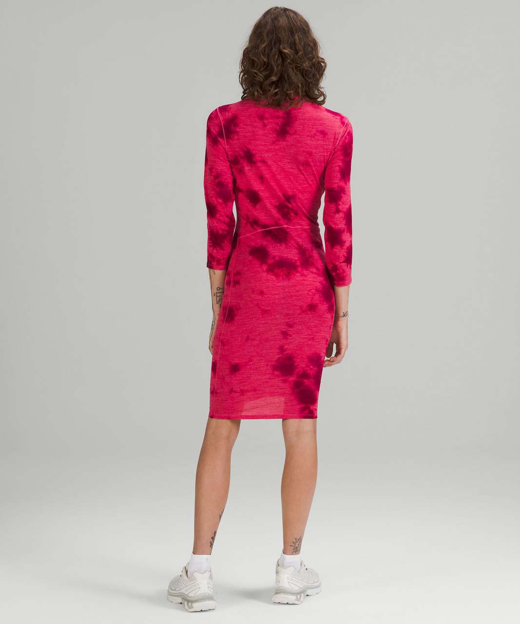 Lululemon lab Wool-Blend Tie Dye Dress - Mimic Tie Dye Pink Dragonfruit Wild Berry