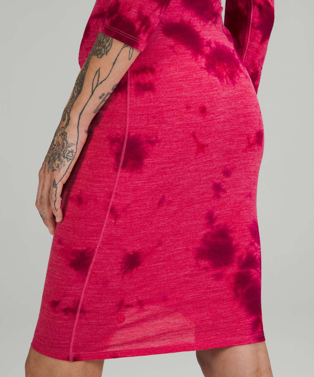 Lululemon lab Wool-Blend Tie Dye Dress - Mimic Tie Dye Pink Dragonfruit Wild Berry