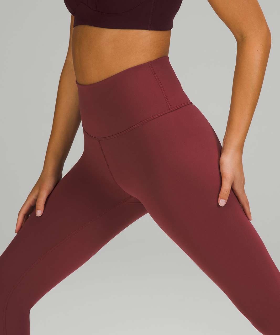 Lululemon Wunder Under High-Rise Crop 23 - Mulled Wine - lulu